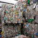 Bales of aluminum and plastic recycling